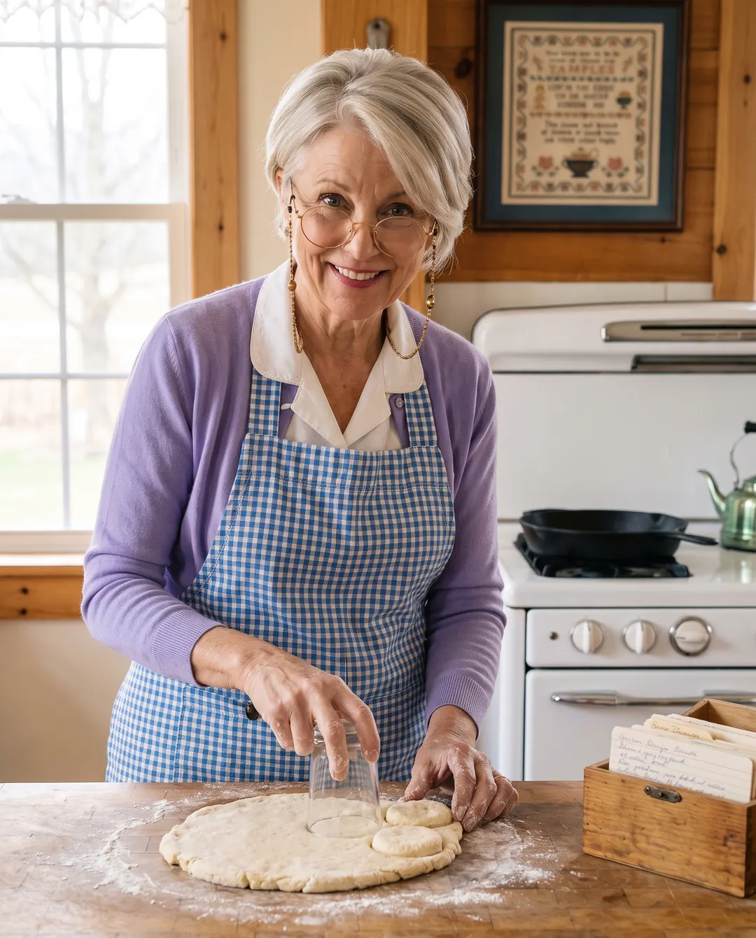 Grandma June in her kitchen